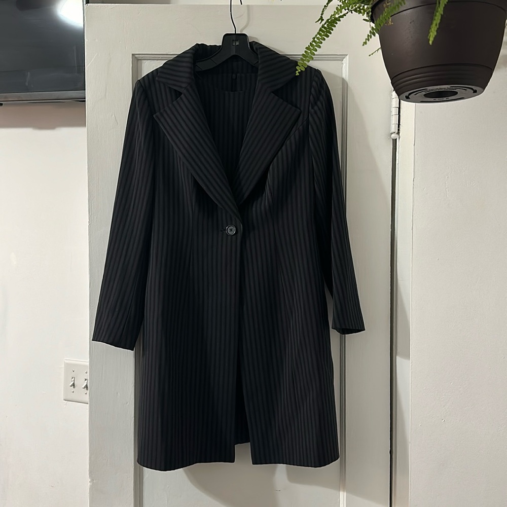 Dress and long blazer suit set